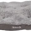 Scruffs Cosy - Comfortabel Hondenkussen In Grijs, Beige Of Karamel - Met Imitatie Suède Buitenvoering En Superzachte Binnenvoering - 100 X 70 Cm - Grijs -Dieren Benodigdheden Winkel 1200x440