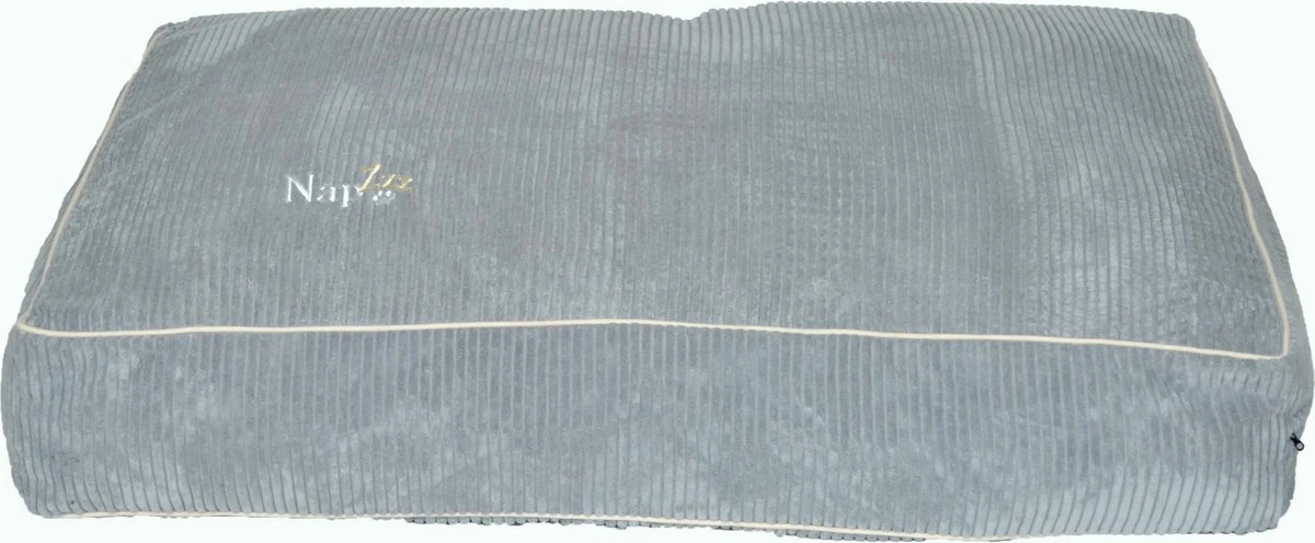 NapZZZ Ribbed Kussen Large 100 X 70 X 20 Cm Grijs 3 NapZZZ Ribbed Kussen Large 100 X 70 X 20 Cm Grijs