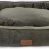 Topmast Soft Velours - Hondenmand - 75 X 58 Cm - L - Grijs - Hondenbed - Hondenkussen - Luxe Hondenmanden - Machinewasbaar Binnenkussen -Dieren Benodigdheden Winkel 1200x545