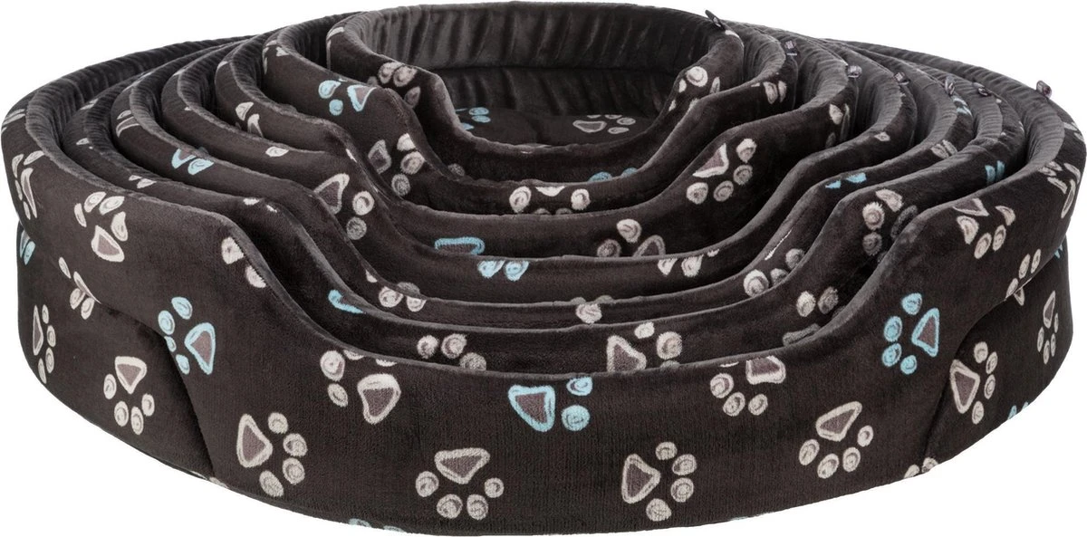 Trixie Hondenmand Jimmy Ovaal Zwart Met Pootprint (44X35 CM) 10 Trixie Hondenmand Jimmy Ovaal Zwart Met Pootprint (44X35 CM) - Afbeelding 8