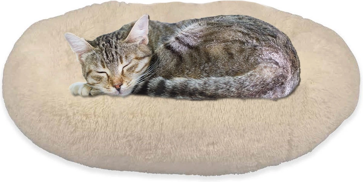 Peaceful Pooch S - Pluizig Hondenbed - 58cm Diameter - Opvouwbaar - In Verschillende Maten. Kattenbed - Wasbaar - Uitneembare Vulling - Ontspant Gewrichten En Spieren - Anti-slip Noppenbodem 4 Peaceful Pooch S - Pluizig Hondenbed - 58cm Diameter - Opvouwbaar - In Verschillende Maten. Kattenbed - Wasbaar - Uitneembare Vulling - Ontspant Gewrichten En Spieren - Anti-slip Noppenbodem - Afbeelding 2