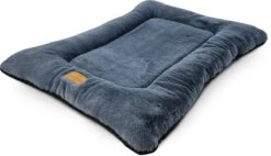 Topmast Soft Pluche Benchmat - Comfort Benchkussen - Grijs - Large - 92 X 61 X 8 Cm - Voor Honden - Hondenkussen