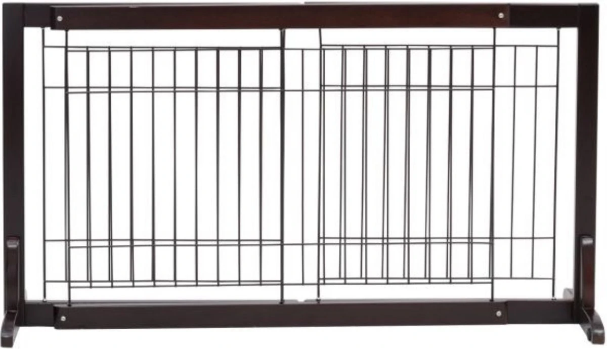 Hondenhek - Traphekje Hond - Traphekje Zonder Boren - Traphekje - BxH 161-97 X 53 Cm - Koffiebruin 6 Hondenhek - Traphekje Hond - Traphekje Zonder Boren - Traphekje - BxH 161-97 X 53 Cm - Koffiebruin - Afbeelding 4