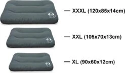 Hondenkussen XXXL -Donkergrijs - 85 X 120 X 14 -Dieren Benodigdheden Winkel 1200x705