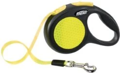 Flexi New Neon Tape - Hondenriem - Geel/Zwart - M - 5 M - (<25 Kg) -Dieren Benodigdheden Winkel 1200x733 1