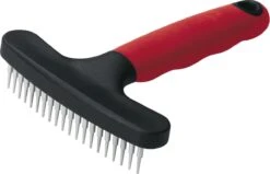 Ferplast Herderhark Dubbel - Hondenvachtborstel - 11x15.5 Cm Rood Zwart -Dieren Benodigdheden Winkel 1200x771