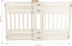 Iris Ohyama Huisdier Bariere PBR-600 - Kunststof - Wit/Beige - Uitschuifbaar -Dieren Benodigdheden Winkel 1200x774 2