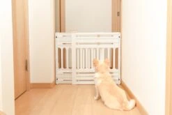 Iris Ohyama Huisdier Bariere PBR-600 - Kunststof - Wit/Beige - Uitschuifbaar -Dieren Benodigdheden Winkel 1200x800 59