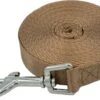 Hondenriem 5 Meter | Gerecycled Nylon | Lange Lijn | Trainingslijn | 2cm | Bruin