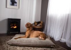 Scruffs Chateau - Hondenbed Orthopedisch Met Memory Foam Voor Extra Steun Voor Rug En Gewrichten - Grijs & Bruin Maat M/L - Kleur: Grijs, Maat: Medium -Dieren Benodigdheden Winkel 1200x844