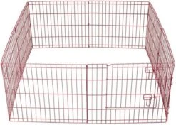 Topmast Puppyren Uitvouwbaar - Roze - 560 Cm Omtrek - 60 Cm Hoog - Opvouwbaar - XL Hondenren - Voor Binnen -Dieren Benodigdheden Winkel 1200x856