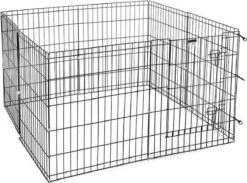 Topmast Puppyren Hond Opvouwbaar XL Zwart Gecoat Metaal. 76 Cm Hoog - 560 Cm Omtrek -Dieren Benodigdheden Winkel 1200x890 3