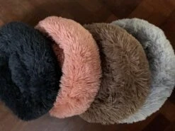 HONDEN RELAX Kussen - Superzacht Fluffy Ronde Mand 100 Cm - Taupe/Zandkleur -Dieren Benodigdheden Winkel 1200x899 3