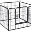 ACAZA Hondenren In 4 Panelen - Hondenkennel - Met Deur - 60 Cm Hoog - Zwart -Dieren Benodigdheden Winkel 1200x928 3
