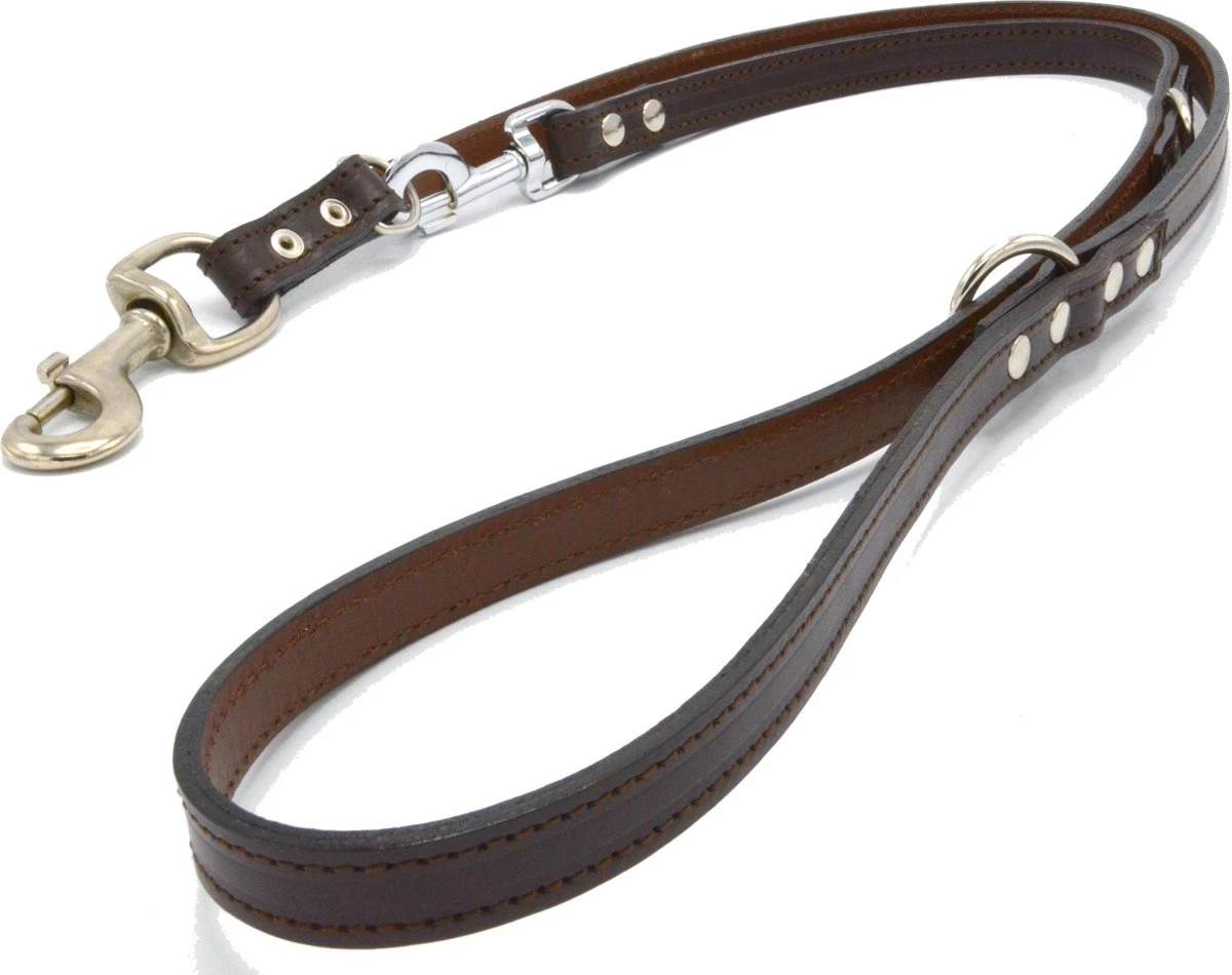 Verstelbare Trainingslijn Leer - 2 Meter - Bruin - Politielijn - Hondenriem - Hoge Kwaliteit Leer - Trainingslijn - Ambachtelijk Gemaakt In Portugal 7 Verstelbare Trainingslijn Leer - 2 Meter - Bruin - Politielijn - Hondenriem - Hoge Kwaliteit Leer - Trainingslijn - Ambachtelijk Gemaakt In Portugal - Afbeelding 5
