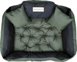 KingDog - Honden- En Kattenbed Met Twee Kussen - Wasbaar - Binnenmaat: 130x100m/ Buitenmaat: 145x115cm- Groen -Dieren Benodigdheden Winkel 1200x983 1