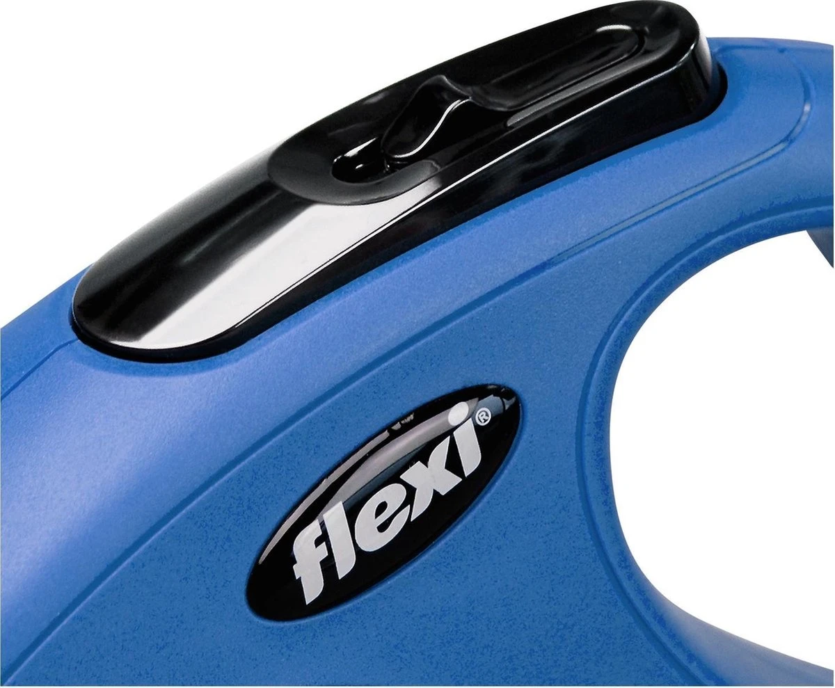 Flexi New Classic Tape - Hondenriem - Blauw - M - 5 M - (<25 Kg) 4 Flexi New Classic Tape - Hondenriem - Blauw - M - 5 M - (<25 Kg) - Afbeelding 2
