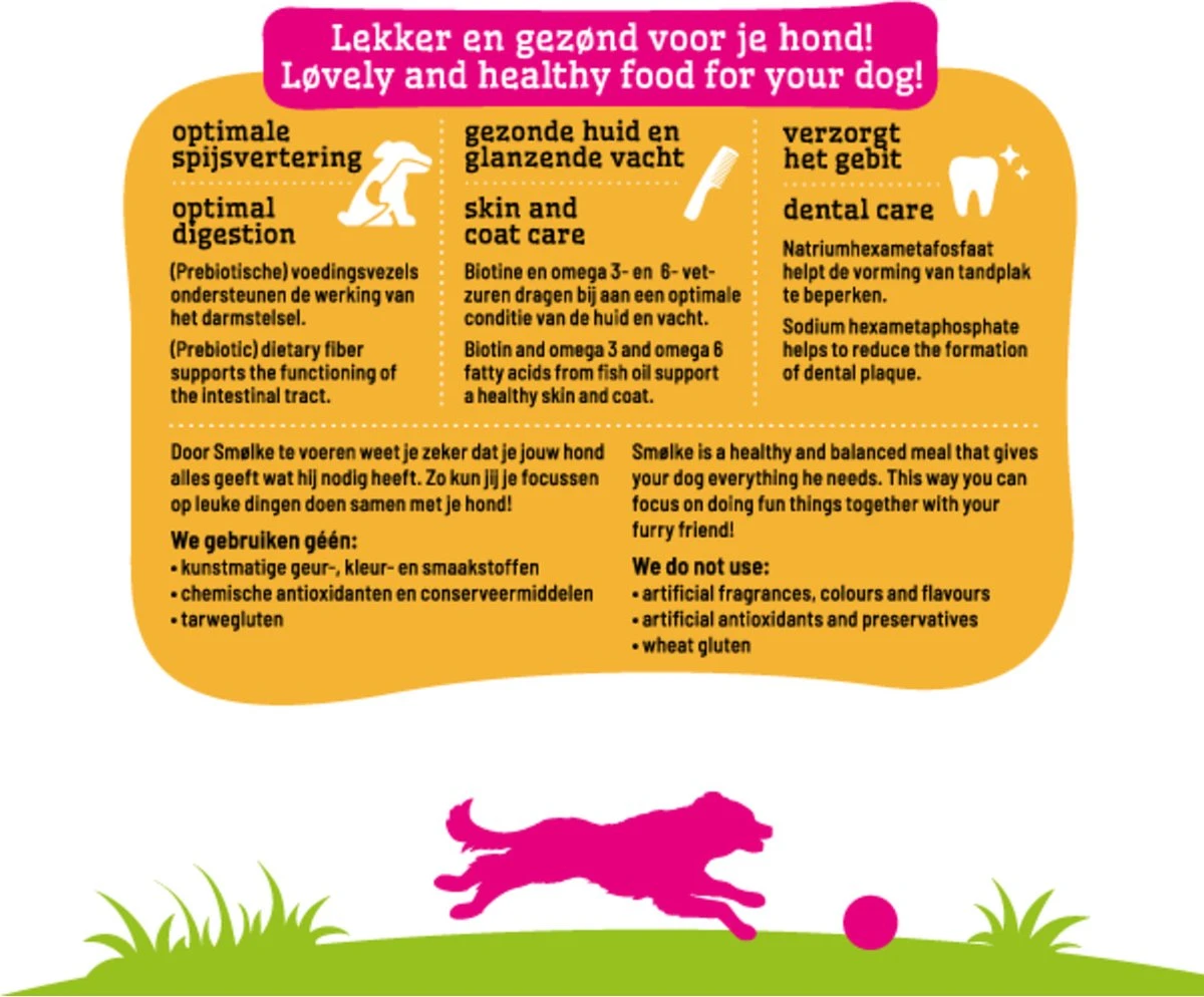Smolke Adult Mini - Kip - Hondenvoer - 12 Kg 7 Smolke Adult Mini - Kip - Hondenvoer - 12 Kg - Afbeelding 5
