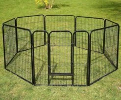 Merkloos Topmast Premium Puppyren - 80 Cm Hoog - 640 Cm Omtrek - Hondenren - Hondenhok - Antraciet -Dieren Benodigdheden Winkel 1200x995 5