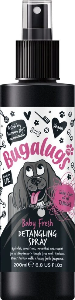 Bugalugs - Vachtverzorging Hond - Baby Fresh Gift Set - Hondenshampoo - Hondenparfum - Anti-klit Spray - 650 Ml - Kerstcadeau -Dieren Benodigdheden Winkel 300x1200
