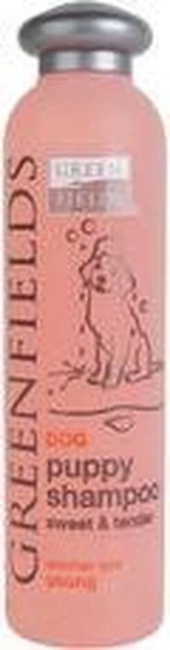 Greenfields - Milde Hondenshampoo Puppy - Zachte Shampoo Met Babypoeder Geur - Inhoud 270 Ml Of 5 Liter - 270 Ml -Dieren Benodigdheden Winkel 315x1200