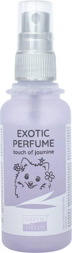 Hondenparfum Spray In 4 Geuren - Greenfields - Alchoholvrije En PH Neutrale Formule Tegen Onaangename Geurtjes - 50ml - Exotic -Dieren Benodigdheden Winkel 345x1200