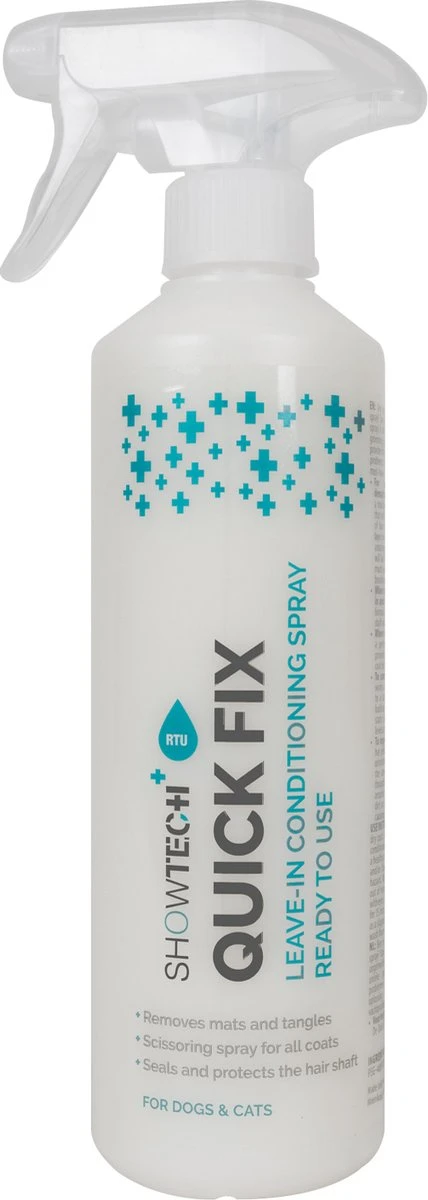 ShowTech - Quick Fix - Leave In Conditioner Hond - Antiklit Spray - Honden Conditioner - Conditioner Hond 2 ShowTech - Quick Fix - Leave In Conditioner Hond - Antiklit Spray - Honden Conditioner - Conditioner Hond