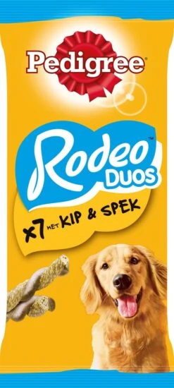 Pedigree Rodeo Duo Hondensnacks - Kip & Bacon - 10 X 7 Stuks