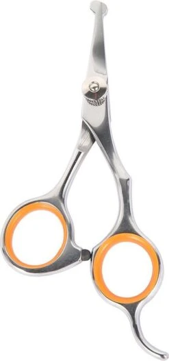 Merkloos Premium Gebogen Trimschaar Honden - Huisdier Trimmen - Hoofd, Poten Ogen & Oren - Kat & Hond Knippen - Veilige Schaar -Dieren Benodigdheden Winkel 562x1200