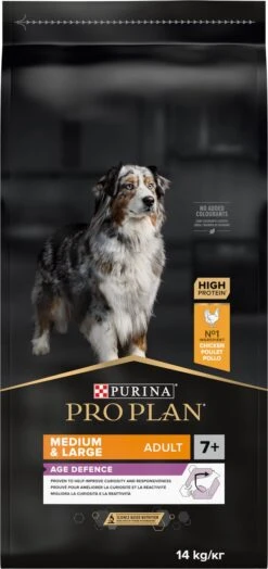 Pro Plan Medium & Large Adult 7+ (Senior) Age Defence - Honden Droogvoer- Kip - 14 Kg -Dieren Benodigdheden Winkel 566x1200 1