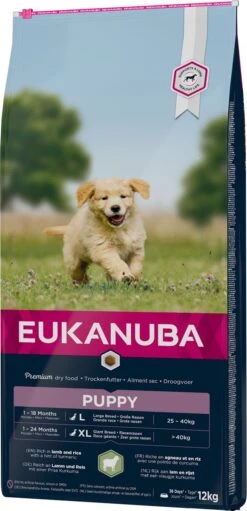 Eukanuba Dog Puppy & Junior - All Breeds - Lamb & Rice - 12 Kg -Dieren Benodigdheden Winkel 580x1200 1