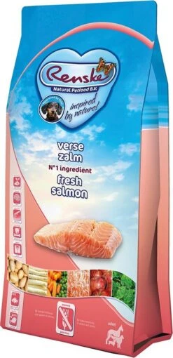 Renske Adult Zalm Graanvrij - Hondenvoer - 2 Kg -Dieren Benodigdheden Winkel 581x1200