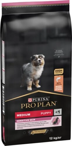 Pro Plan Medium Puppy Sensitive Skin - Honden Droogvoer - Zalm - 12 Kg -Dieren Benodigdheden Winkel 591x1200 1