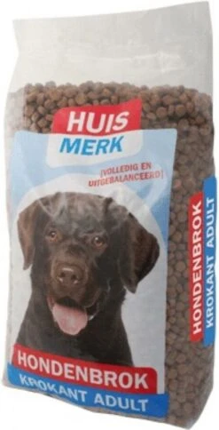 Merkloos Huismerk Hondenbrokken Krokant Adult