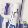 Hond En Kat Tandenborstel Verzorgingsset - Inclusief Tandpasta Met Beefsmaak - Vier Unieke Reinigingsborstels - Fluoride Vrij -Dieren Benodigdheden Winkel 626x1200