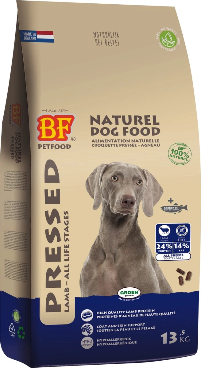Biofood Geperst Lam & Rijst Premium - Hondenvoer - 13,5 Kg 6 Biofood Geperst Lam & Rijst Premium - Hondenvoer - 13,5 Kg - Afbeelding 4