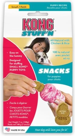 Kong Stuff 'N Mini Snacks Puppy Hondensnack - Kip & Rijst -Dieren Benodigdheden Winkel 666x1200