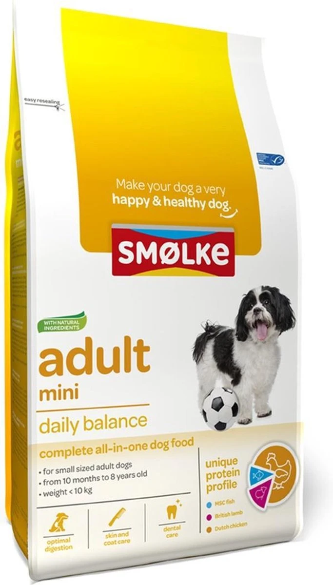 Smolke Adult Mini - Kip - Hondenvoer - 12 Kg 3 Smolke Adult Mini - Kip - Hondenvoer - 12 Kg