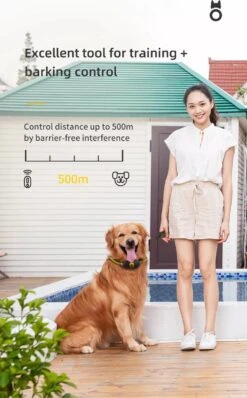 Anti Blafband EN Trainingshalsband In 1 - UNIEK SYSTEEM - 1000m Bereik - 100 Levels -Dieren Benodigdheden Winkel 745x1200