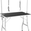 Tectake - Honden Trimtafel Met Twee Lussen - Zwart/zilver- 402893 -Dieren Benodigdheden Winkel 749x1200 1