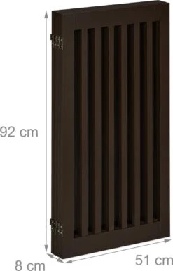 Relaxdays Veiligheidshekje Hout - 92 Cm Hoog - Kinderhek - Hondenhek - Inklapbaar - Bruin - 4 Panelen -Dieren Benodigdheden Winkel 766x1200 1