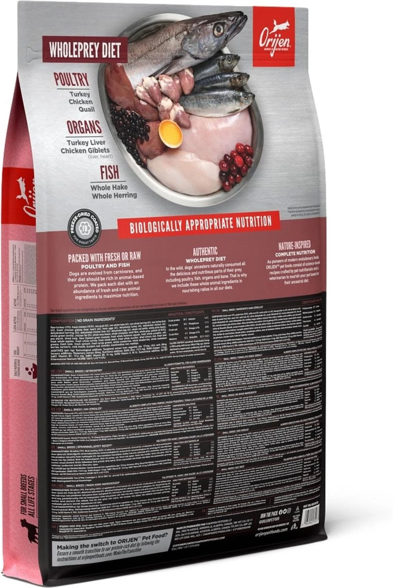 Orijen Whole Prey Small Breed (4,5 KG) 9 Orijen Whole Prey Small Breed (4,5 KG) - Afbeelding 7