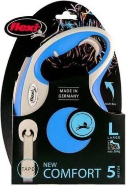 Flexi Rollijn New Comfort Tape L 8 M - Hondenriem - Blauw&Lichtgrijs -Dieren Benodigdheden Winkel 810x1200 5