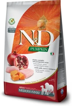 N&D Pumpkin Hondenvoeding Kip Medium/maxi 12 Kg.