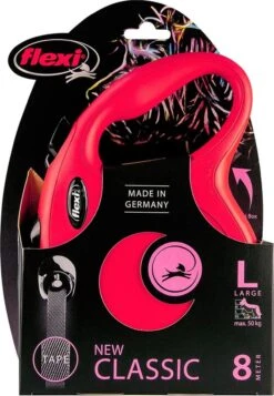 Flexi New Classic Tape - Hondenriem - Rood - L - 8 M - (<50 Kg) 18 Flexi New Classic Tape - Hondenriem - Rood - L - 8 M - (<50 Kg) -Dieren Benodigdheden Winkel 830x1200