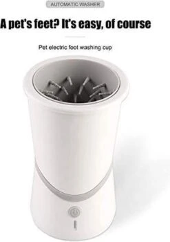 Merkloos Elektrische Hondenpootreiniger Draagbare Pet Voetenreinigingsborstel Zuigerkom Hondenvoetenreiniger Wasmachine Zachte Siliconenborstels Voor Modderige Poten Oplaadbare USB -Dieren Benodigdheden Winkel 846x1200