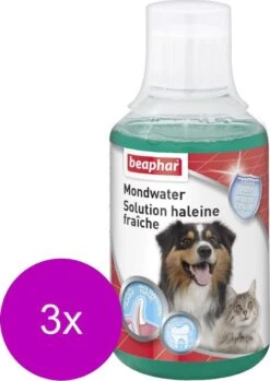 Beaphar Mondwater Hond/Kat - Gebitsverzorging - 3 X 250 Ml -Dieren Benodigdheden Winkel 850x1200 1