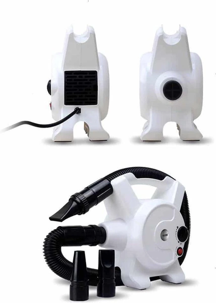 Hondenfohn - Waterblazer Met Draaiknop - 2400W Vermogen Met Warme En Koude Stand - Wit 8 Hondenfohn - Waterblazer Met Draaiknop - 2400W Vermogen Met Warme En Koude Stand - Wit - Afbeelding 6