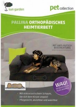 Sun Garden Pallina Orthopedisch Hondenkussen 120x80x27cm Antraciet/Grijs -Dieren Benodigdheden Winkel 858x1200