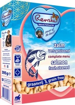 Renske Vers Vlees Zalm Graanvrij - Hondenvoer - 10 X 395 Gr -Dieren Benodigdheden Winkel 861x1200